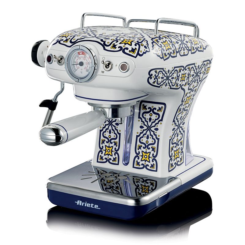 Ariete 1389 macchina da caffè capri, 850w, capacità serbatoio 0,9l, filtro ½ tazze, vassoio raccogli goccia, cappuccinatore - ARI1389CA