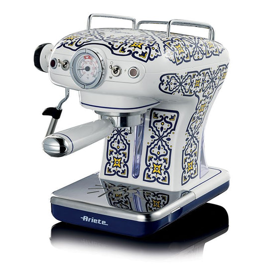 Ariete 1389 macchina da caffè capri, 850w, capacità serbatoio 0,9l, filtro ½ tazze, vassoio raccogli goccia, cappuccinatore - ARI1389CA