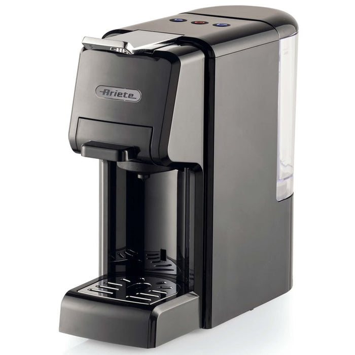Ariete 1304 macchina da caffè a cassetti, 1350w, capacità serbatoio 0,7l, pressione 19 bar, 2 tipologie di caffè, capsule nespresso*, dolcegusto*, lavazza a modo mio*, cialde e polvere, nero - 8003705123830