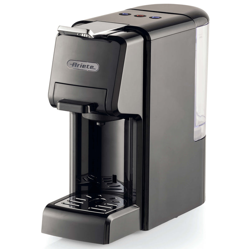 Ariete 1304 macchina da caffè a cassetti, 1350w, capacità serbatoio 0,7l, pressione 19 bar, 2 tipologie di caffè, capsule nespresso*, dolcegusto*, lavazza a modo mio*, cialde e polvere, nero - 8003705123830