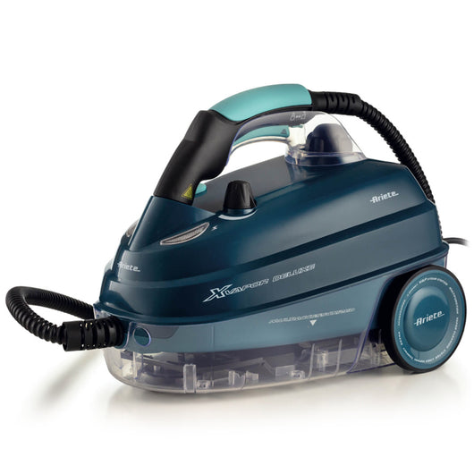 Ariete xvapor deluxe blu (4146/05) - pulitore a vapore a traino - pressione 5 bar - 9 accessori inclusi - 1600cc - 1500w - ARI4146/05