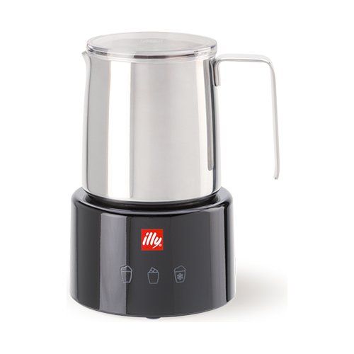 Montalatte elettrico illy 23760 milkfrother black e inox