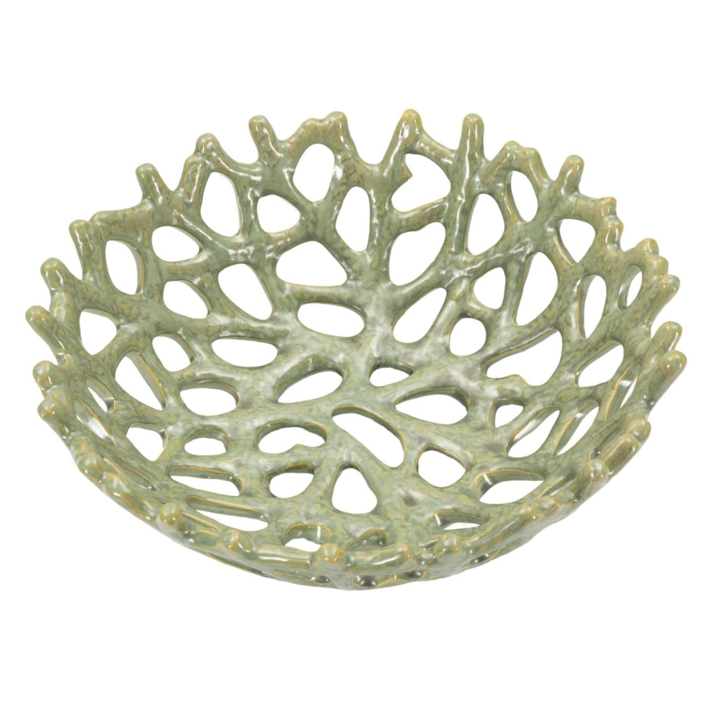 Vassoio VKH858, Verde, Ceramica, 35x35x13 cm