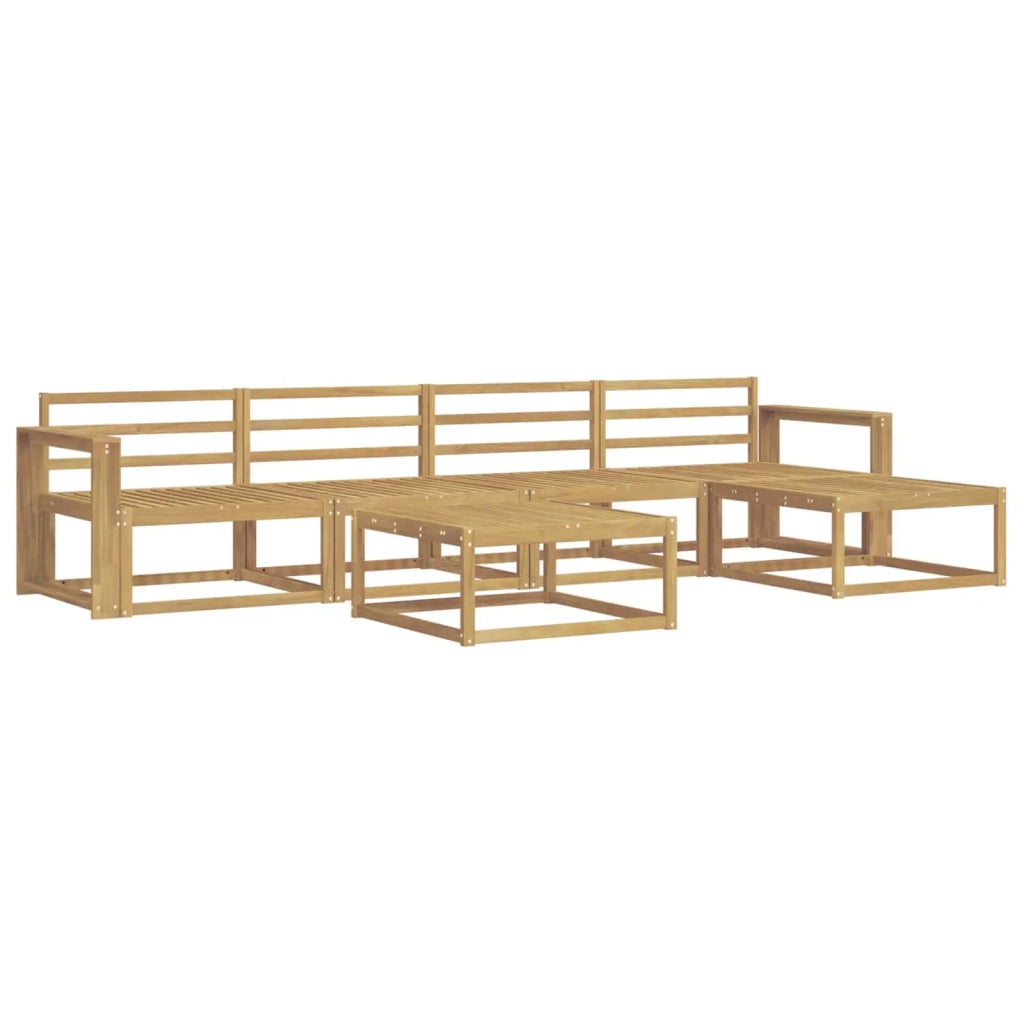 Set di divani da esterno 6 pcs Bianco 79 x 79 x 37 cm 3386343