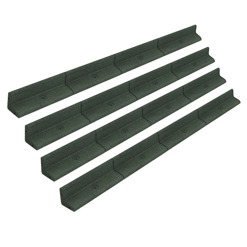 Bordura Giardino Flessibile 4x1,2m Verde per Prato Aiuole Sentieri