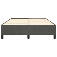 Struttura Letto a Rete a Molle Grigio Scuro 140x190 cm Velluto 3121115