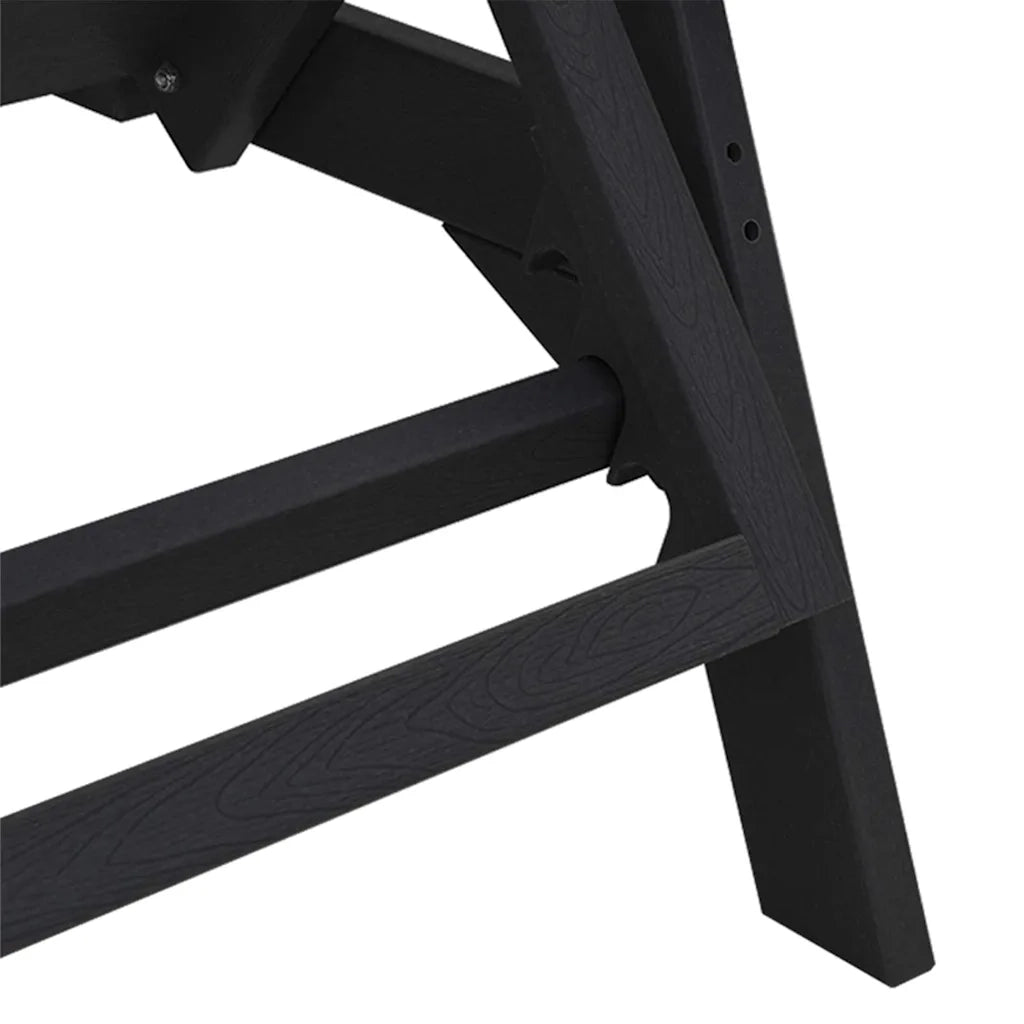 Lettino da sole Nero 195,5 x 53 x 98,5 cm HDPE CFW1228544