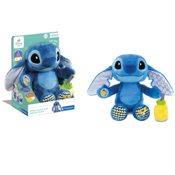 Clementoni disney baby stitch calm & play musical plush - 17987