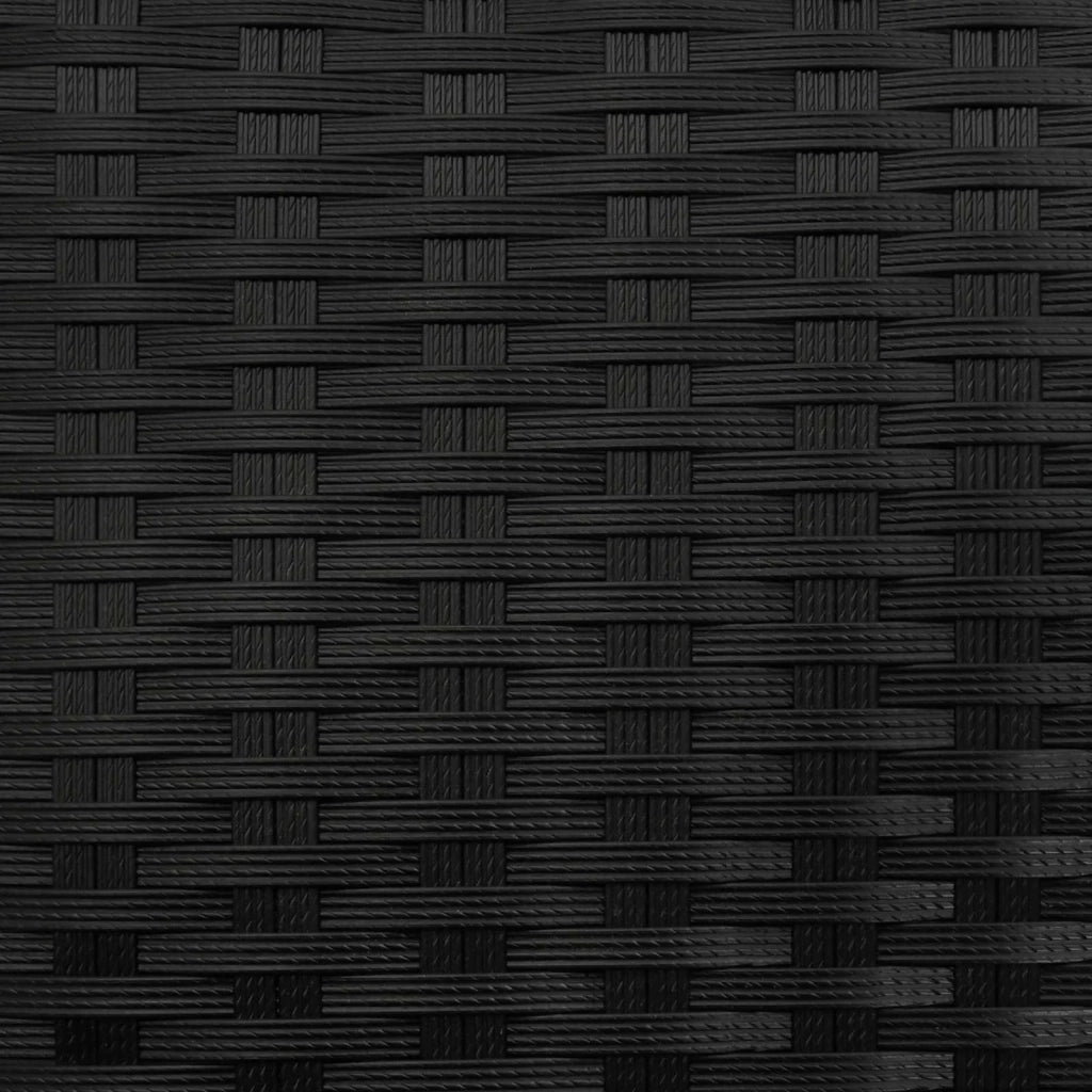 Vasetto alto Nero 55 x 22 x 70 cm polyrattan CFW4787122