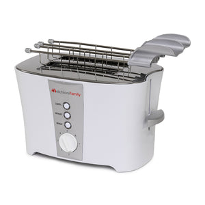 Tostapane Elettrico A 2 Pinze Con Funzione Scongelamento E Termostato Regolabile 600W