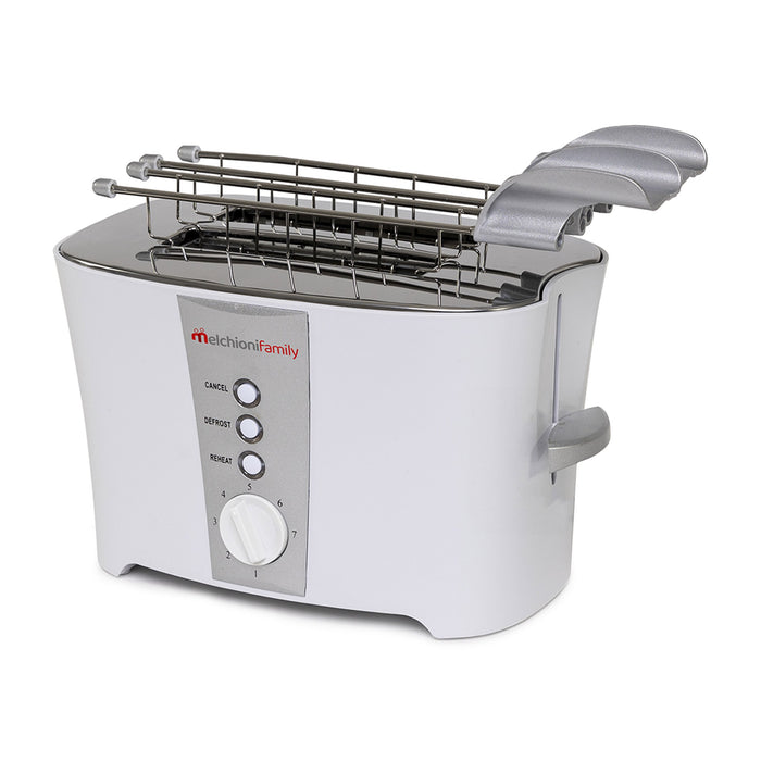 Tostapane Elettrico A 2 Pinze Con Funzione Scongelamento E Termostato Regolabile 600W