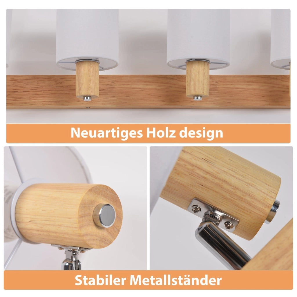 ZMH Faretto da soffitto vintage orientabili 350° E14 per soggiorno