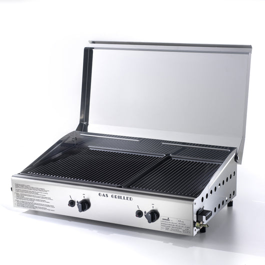 Doppia Piastra Di Cottura In Ghisa A Gas Gpl E Metano Ompagrill 4069/COVER/M