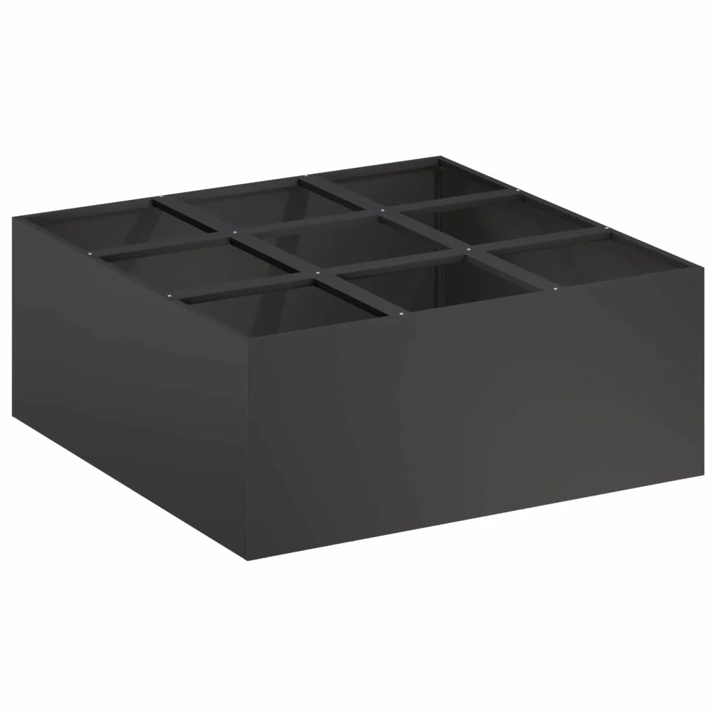 Vaso da giardino Nero 100 x 100 x 40 cm 8005750