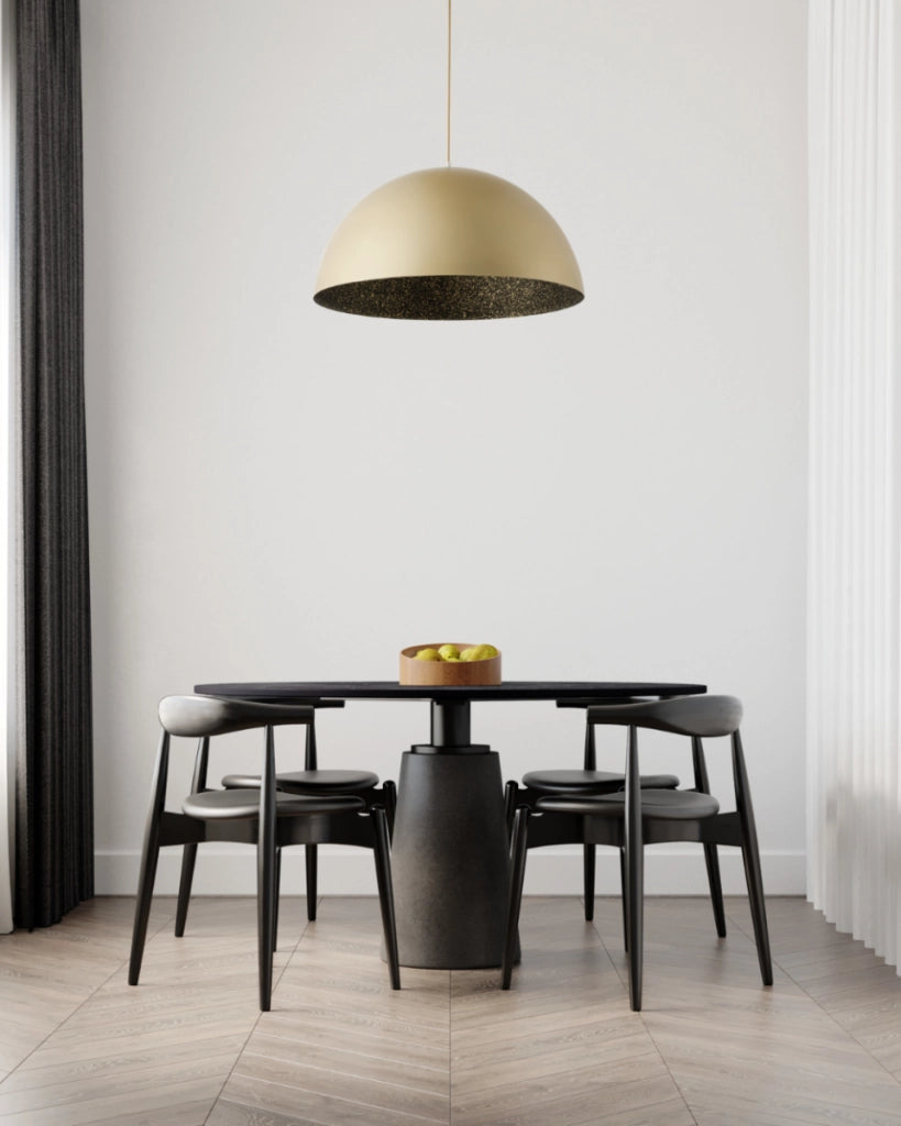 Lampada sospensione decorativa Sfera oro/nera Ø50 E27 Sigma