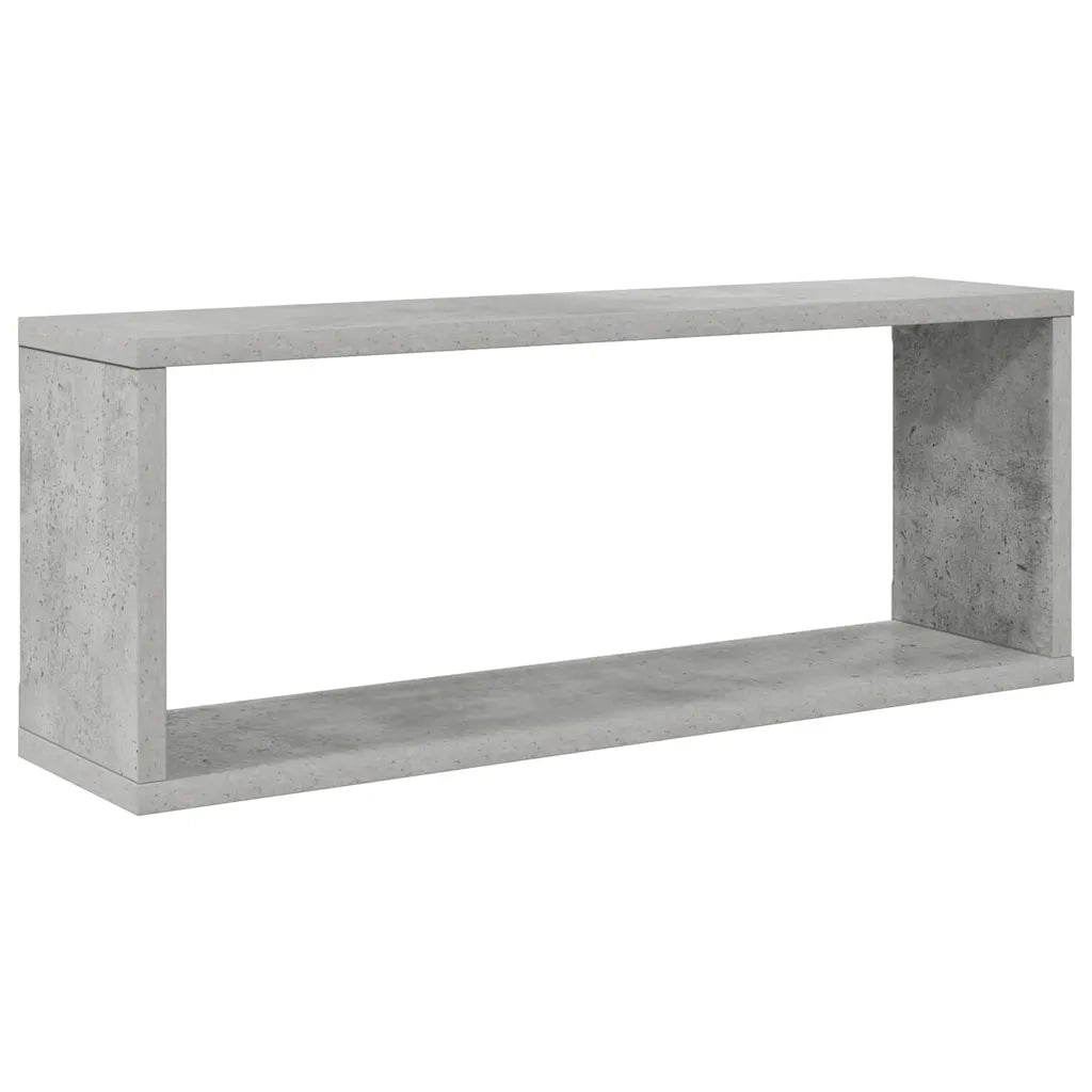 Mensole Parete a Cubo 6pz Grigio Cemento 60x15x23cm Multistrato 807147