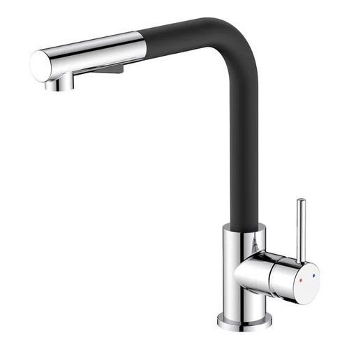 Miscelatore lavello idro bric scarub1090ne phoenix cromo e nero