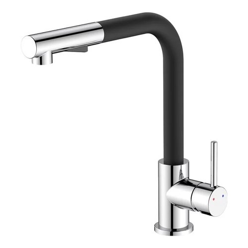 Miscelatore lavello idro bric scarub1090ne phoenix cromo e nero