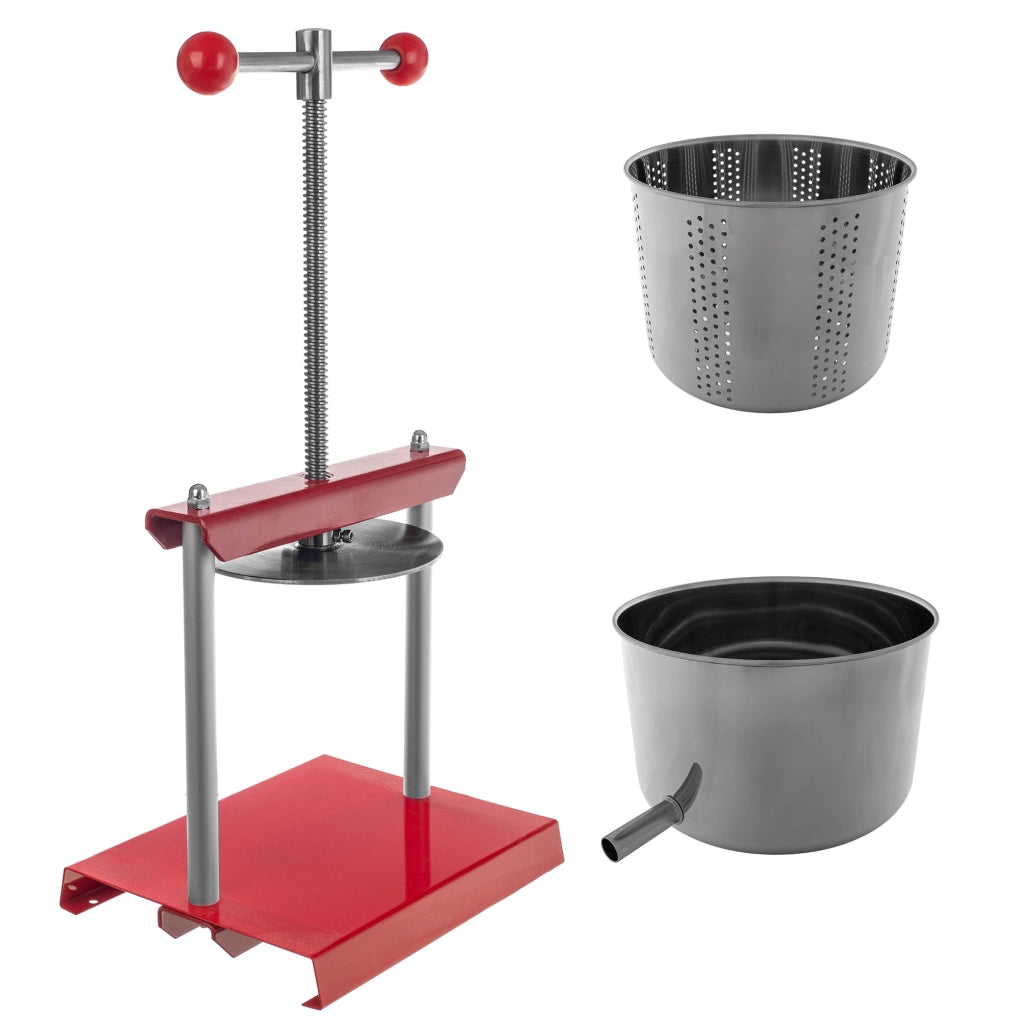 Pressa KADAX per frutta, mosto, verdura, vino, liquori, sidro, succhi, manuale, robusta, 2 litri