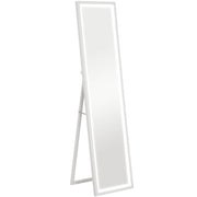 Specchio a Pieno Lunghezza con Illuminazione LED ¨C Zephmum ¨C Bianco 40x160 cm