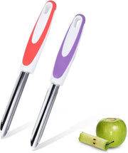 Rimuettore per semi di frutta 2 pezzi - Acciaio inossidabile - Utensile per frutta - Attrezzo da cucina - Lame a dente di sega - Materiale sicuro per alimenti - Borra per frutta
