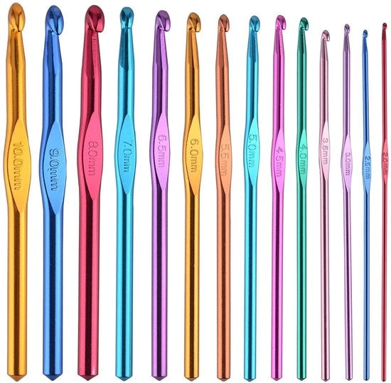 Set di aghi per cucire a mano da 14 pezzi - materiale: alluminio - dimensioni: 2-10 mm - progettato ergonomicamente - alta qualità