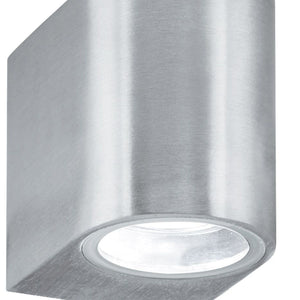 Applique Moderna Eiffel Alluminio Argento Vetro 1 Luce Gu10