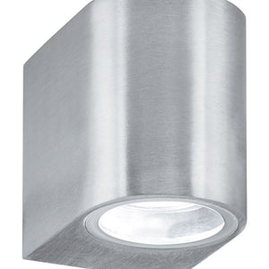 Applique Moderna Eiffel Alluminio Argento Vetro 1 Luce Gu10