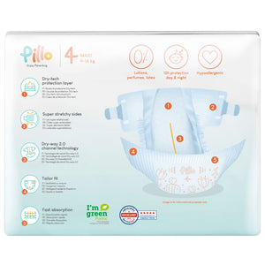 Pillo Pannolini per Neonati 152 pz Taglia 4 (9-14 kg) 10417