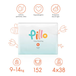 Pillo Pannolini per Neonati 152 pz Taglia 4 (9-14 kg) 10417