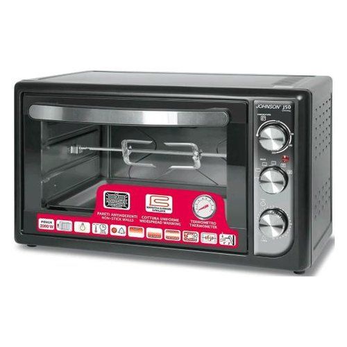 Forno elettrico johnson serie j j50 black e silver - 8008523012618