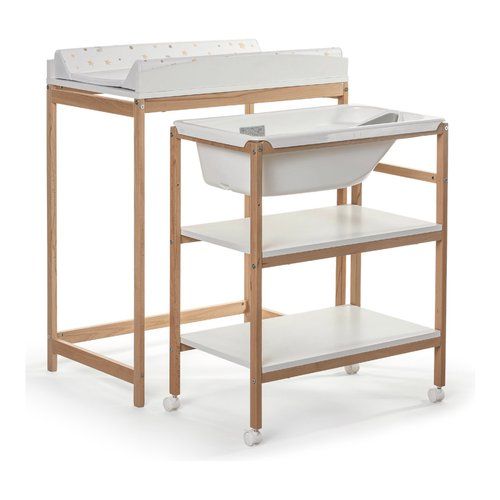 Bagnetto fasciatoio okbaby 933 woody doppia funzione naturale