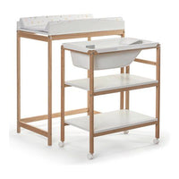 Bagnetto fasciatoio okbaby 933 woody doppia funzione naturale