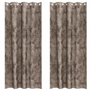 Tende in Velluto 2 pz Cappuccino 245 x 140 cm Velluto