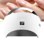 Trade Shop - Lampada Led Uv Per Nail Art Sun6 48w Ricostruzione Unghie Con Timer Lcd -
