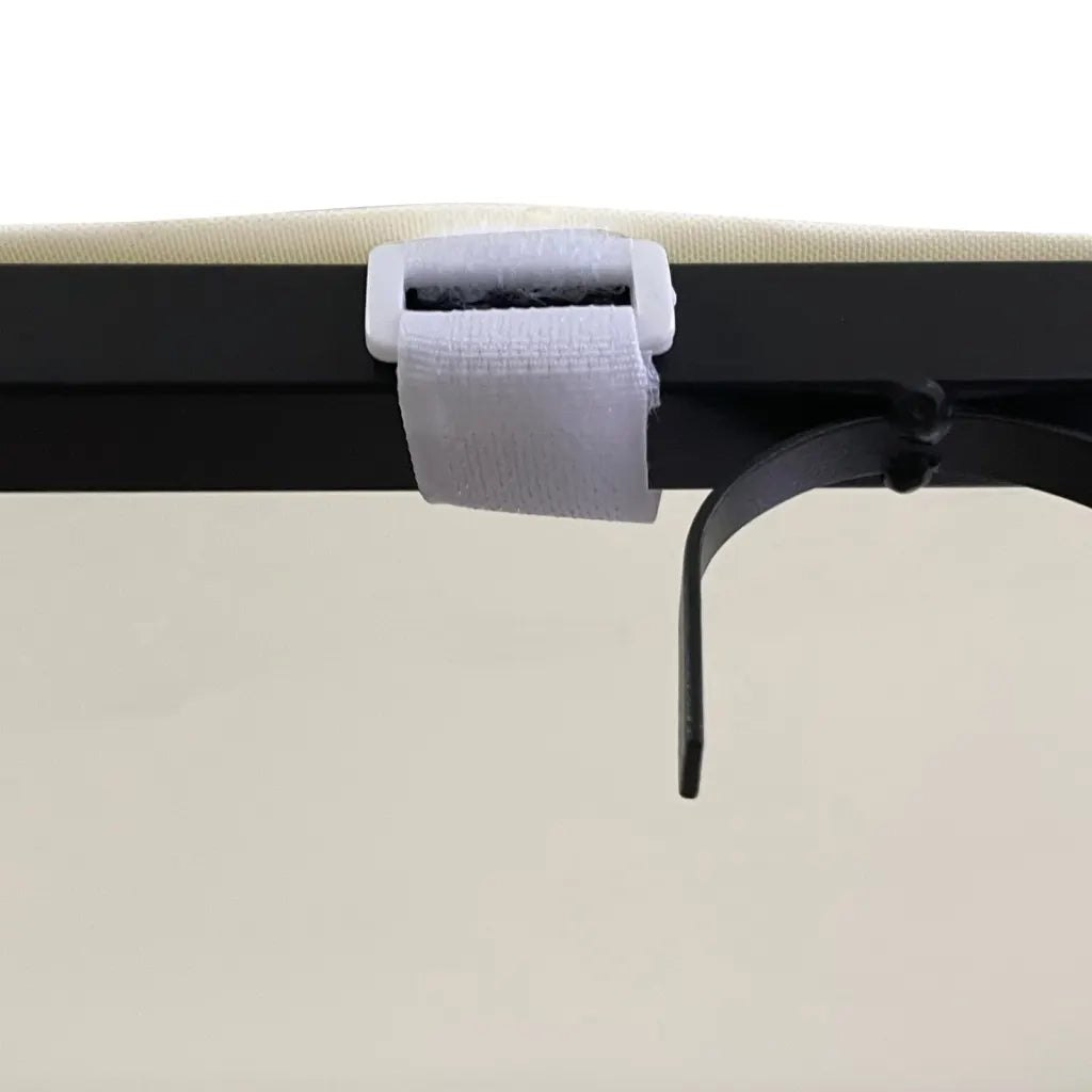 Tettoia Crema 2x2,3 m 180 g/m² Tessuto e Acciaio 362391