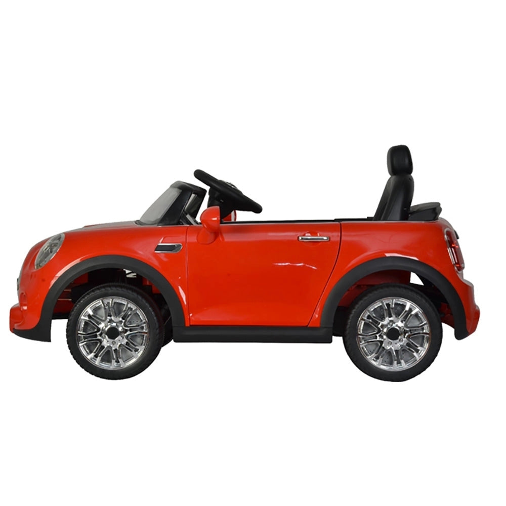 Macchina Elettrica per Bambini 12V con Licenza Mini Cooper Cabrio Rossa