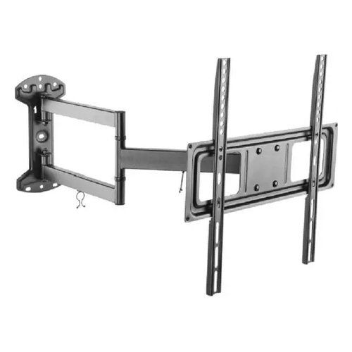 Supporto monitor parete a tre snodi inclinabile nero long400