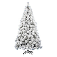 Albero di natale d. 1,27 x h. 2,4 m saint moritz verde innevato - 8009534015575