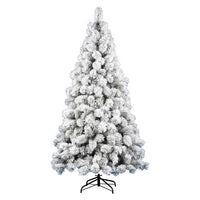 Albero di natale d. 1,27 x h. 2,4 m saint moritz verde innevato - 8009534015575