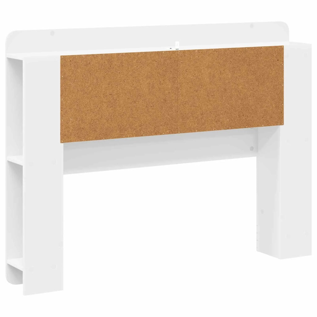 Testata del letto con archiviazione Bianco Legno ingegnerizzato 8001255
