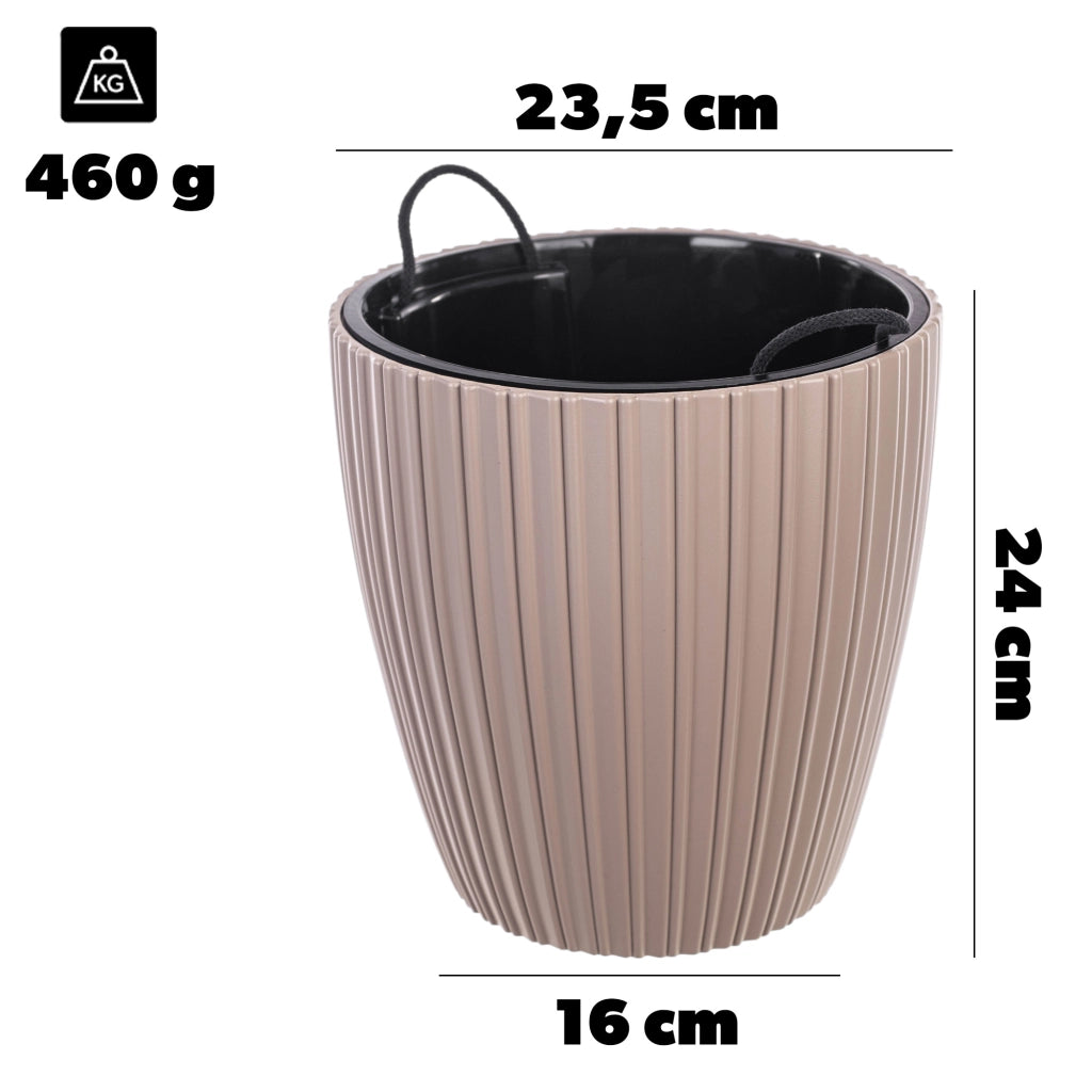 KADAX Doniczka Mika 25 szaro-beżowy 5088-051 K1663