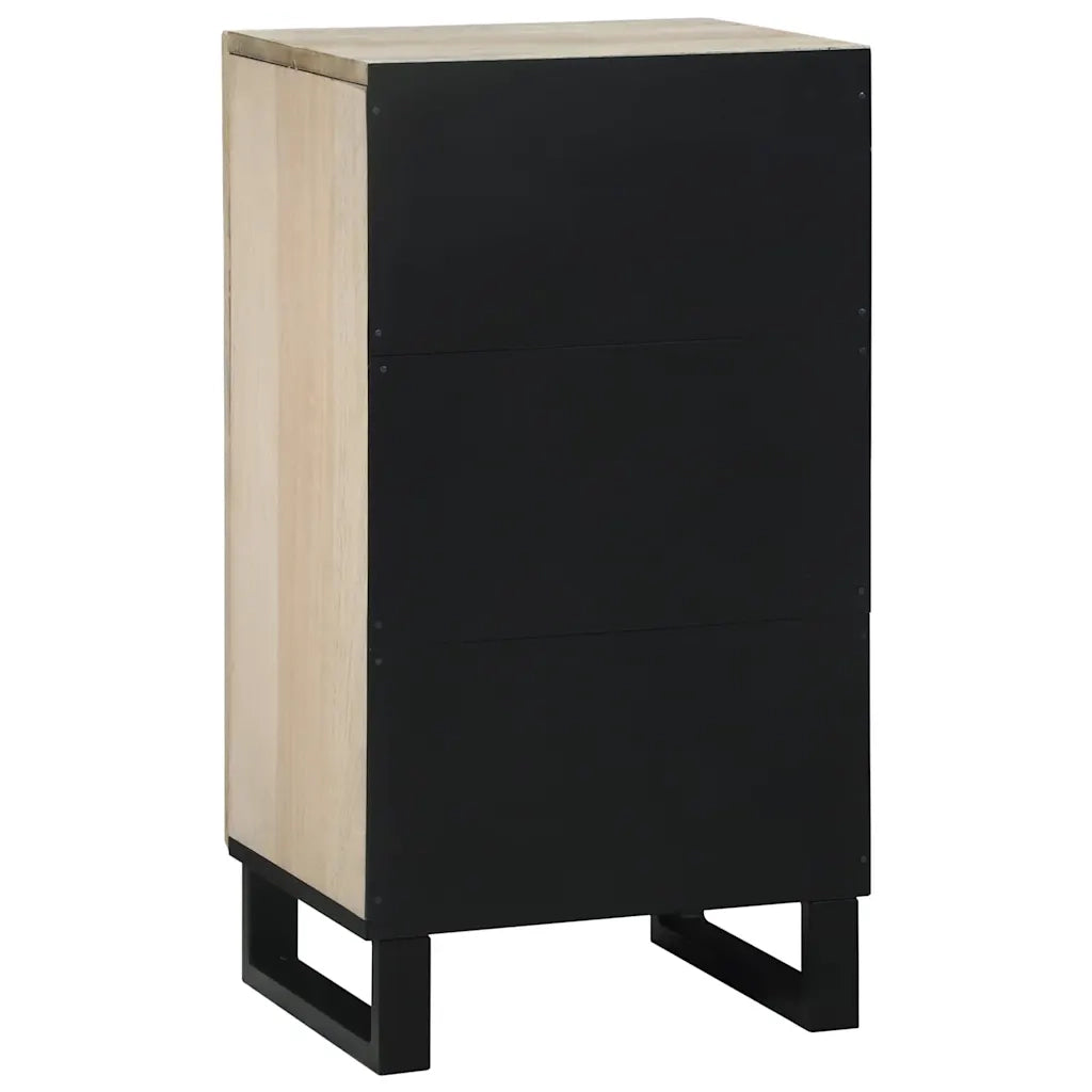 vidaXL Credenza Bianco 40 x 33 x 75 cm legno massello di mango