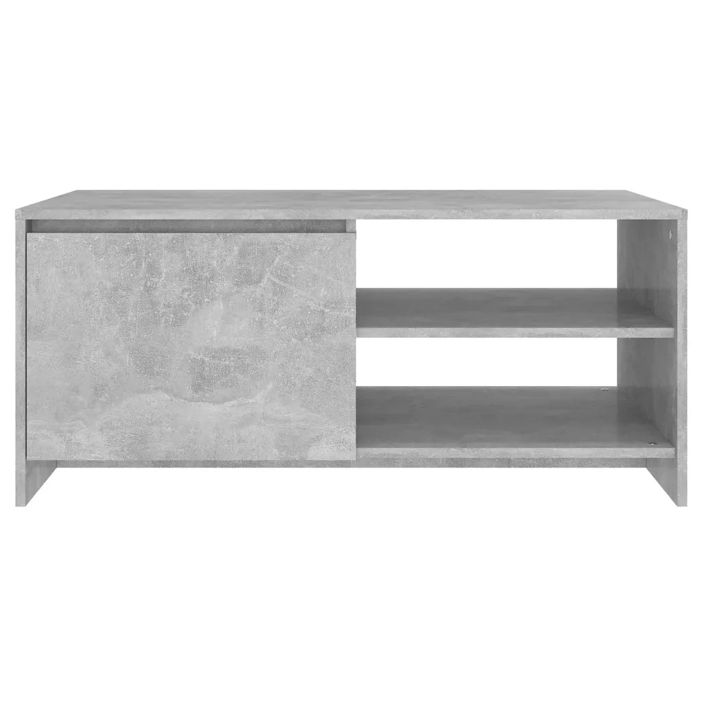 Tavolino Salotto Grigio Cemento 102x50x45 cm Legno Multistrato cod mxl 8929
