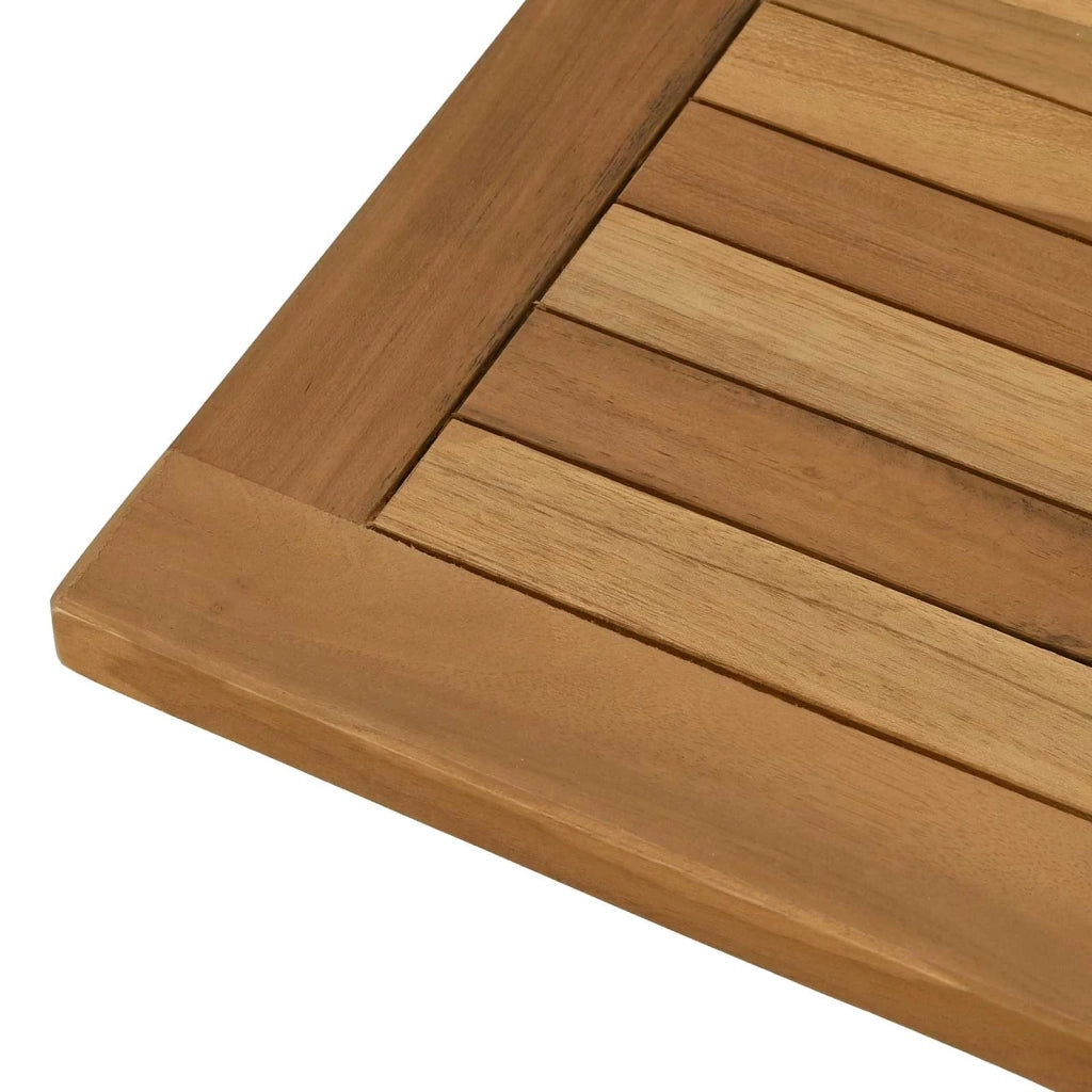 Piano del tavolo Rettangolare Legno di teak solido Naturale 42033165
