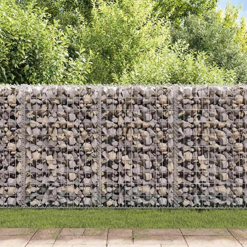 Gabbione in Rete di Acciaio Galvanizzato 100x20x100 Recinzione Orto da Giardino