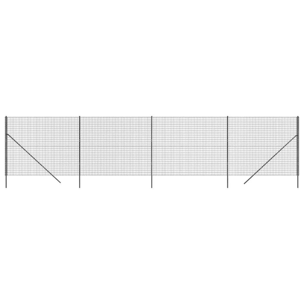 Recinzione Metallica Antracite 2,2x10 m in Acciaio Zincatocod mxl 109933