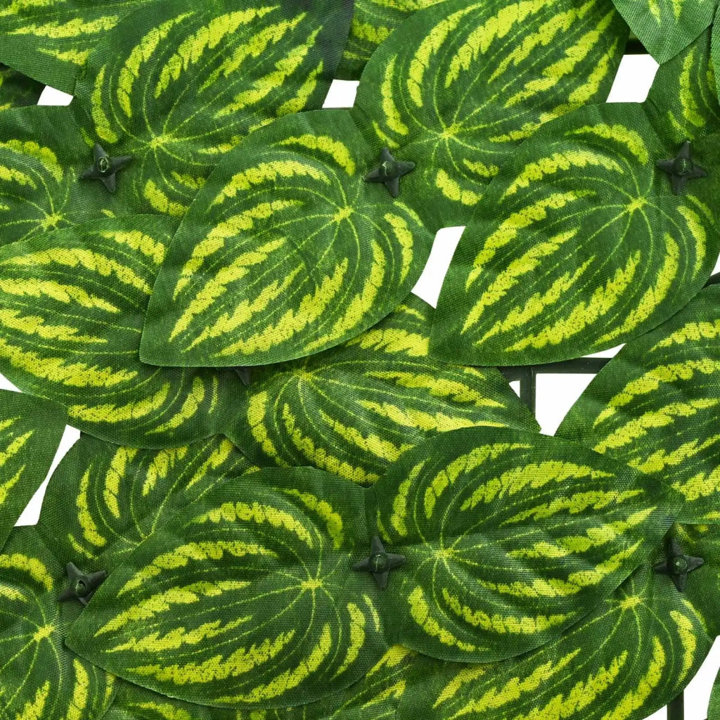 Paravento da Balcone | Schermo per balcone con foglie Verde e Giallo 300 x 75 cm