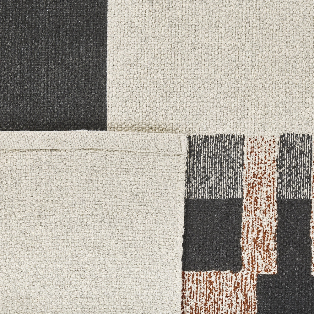 Tappeto di cotone Multicolore rettangolare 140 x 200 cm moderno