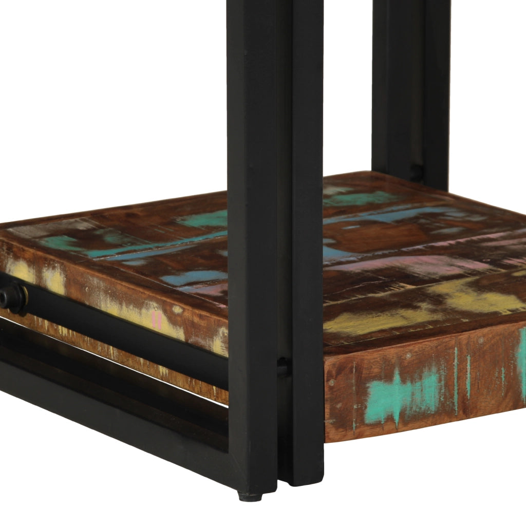 Comodino 40x40x50 cm Legno massello recuperato